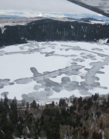 Lac du Bouchet l’hiver